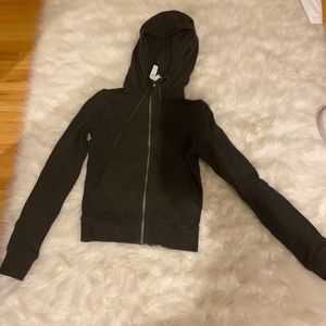 Size 2 dark green lulu zip up